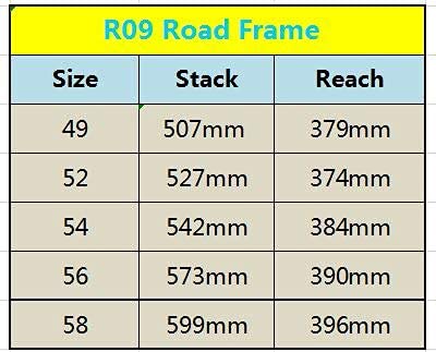 Carbon Road Bike Frame Chinese Carbon Road Frame Cycling Bicicleta Road Bicycle Frame With Fork Seatpost (Black Matte, 58Cm) #TOP5