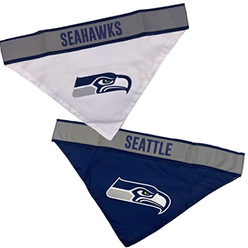 Pets First Nfl Seattle Seahawks Tie Bandana, Large/X-Large. Dog Football Reflective Bandana Scarf Bib For Pet, Cat, Or Dog. The Ultimate Game-Day, Party Bandana #TOP18