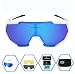 GIEADUN Sports Sunglasses Protection Cycling Glasses Polarized UV400 for Cycling, Baseball,Fishing, Ski Running,Golf (Blackwhite)