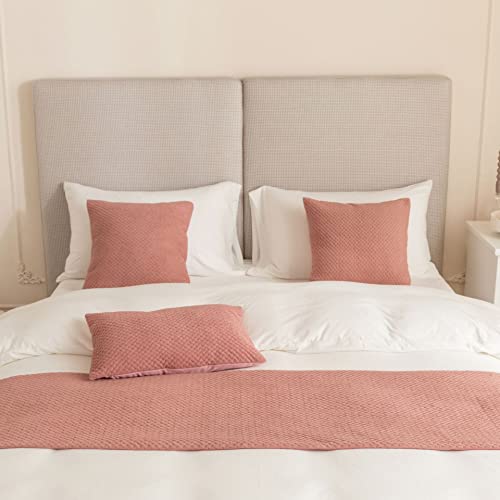 Qfwmcw Hotel Velvet Bed Runners For King Size Bed Twin Queen Size Irregular Striped 1 Piece Bed Runner Bed Decorations Bed Throws For Foot Of Bed Table Runner Bed Scarf #TOP2