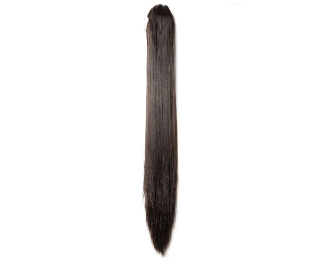 Long Wavy Wrap Around Ponytail Claw Jaw In Hair Pieces Real Natural Remy Hair s For Human #24 18inches