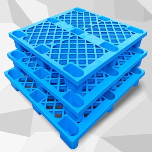Palette de stockage robuste en HDPE bleu lavable et durable