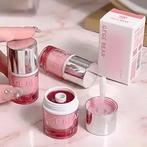 Gege Bear Glossy Lip Gloss | Long-Lasting Waterproof Glossy Finish | Nude, Pink, Red & Caramel Brown Shades | Soft Featherlight Creamy Gloss | Moisturizing with Beeswax | Cute Design With Brush Applicator | Korean Style Makeup Glass Lip Finish For Natural Look (05# Caramel, 5g)