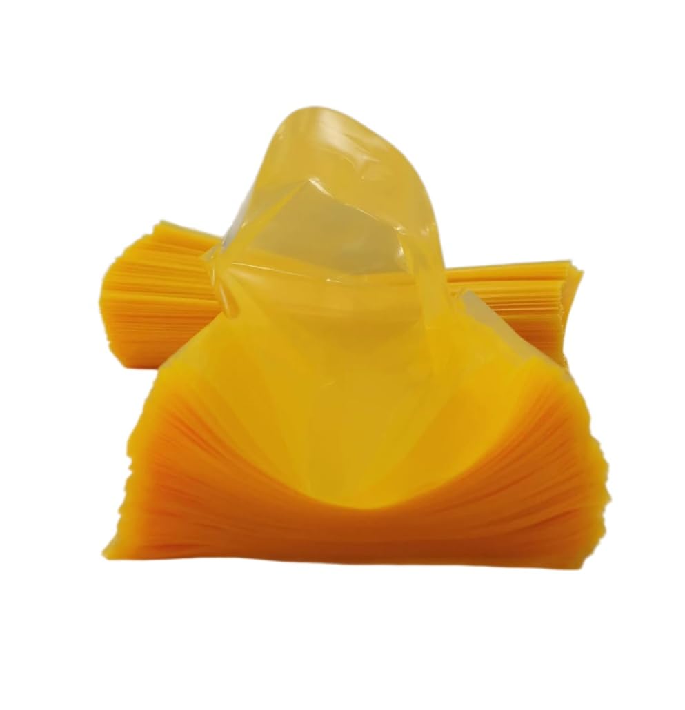 VCI Lot de 10 sacs antirouille 8 mm simple couche pour emballage et stockage industriels en métal (500 x 650 x 0,08 mm, jaune)