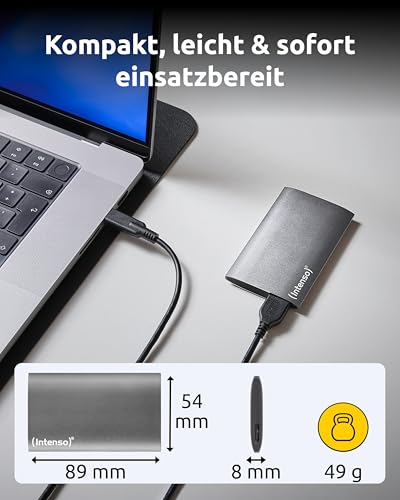 Disco SSD 1TB Intenso Premium Edition con acabado metálico de lujo 4