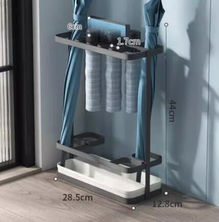 Porte-parapluie multifonctionnel à structure stable pour entrée propre