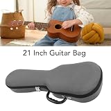Tbest 21-calowa Torba na gitarę akustyczną, Wodoodporny Przenośny futerał na Ukulele z Odpinanym Paskiem ramię, do Podróży i Przechowywania (GRAY)