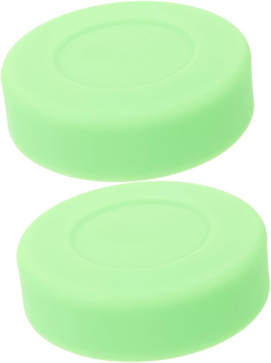 YARNOW 2pcs Ice Hockey Training Pucks PVC Material for Daily Practice Adjustable Hardness for Improved Skills for Youth and Beginners