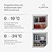 Klarstein Irene Retro Mini-Gefrierschrank, 31L, Flexibler Temperaturbereich -24 °C bis 10 °C, Energieeffizienz C, Leise 38 dB, Kompaktes Design, Mini-Kühl-/Gefrierschrank Für Wohnräume & Büros