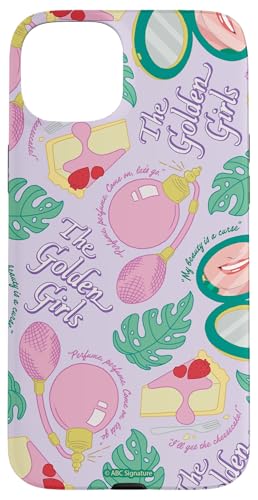 The Golden Girls Retro Tropical Repeating Icons Funny TV �X�}�z�P�[�X iPhone 15 Plus �p