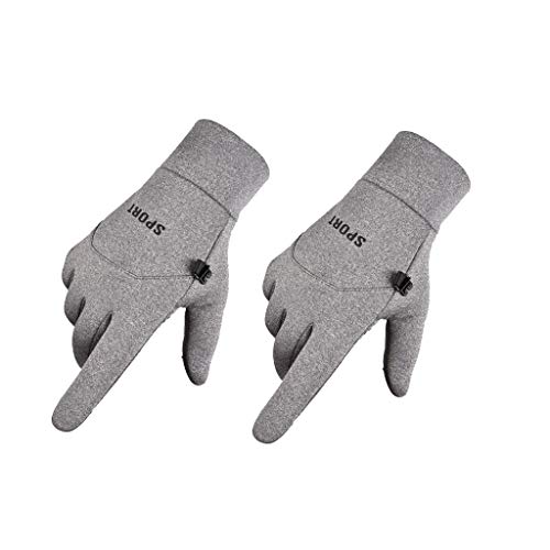 Winter Knit Gloves Touchscreen Warm Thermal Soft Lining Elastic Cuff Texting Anti-Slip for Men Cycling Ski Gloves Mittens