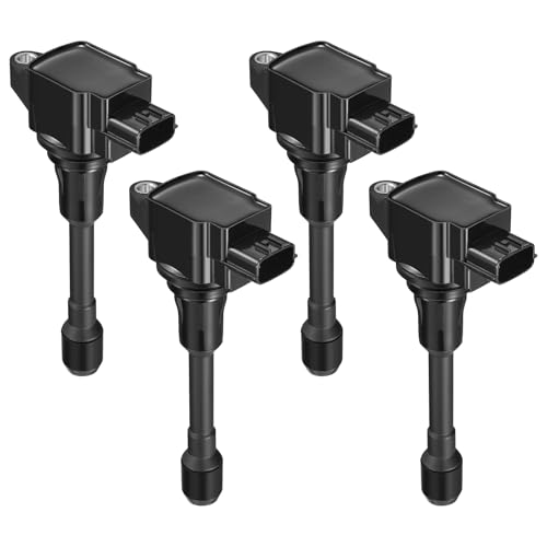 Image of BDFHYK Ignition Coil Packs UF719 Compatible with Nissan Frontier 05-17 March 13-14 Versa Note 14-19 Suzuki Equator 09-12 l4 1.6L 2.5L Nissan Oem Coil Pack Coil for GN10648 Set of 4
