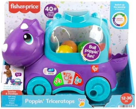Fisher-Price Ball Fun Pull-Along Dino, 버전: 영국-영어, HNR50 — 사진 6