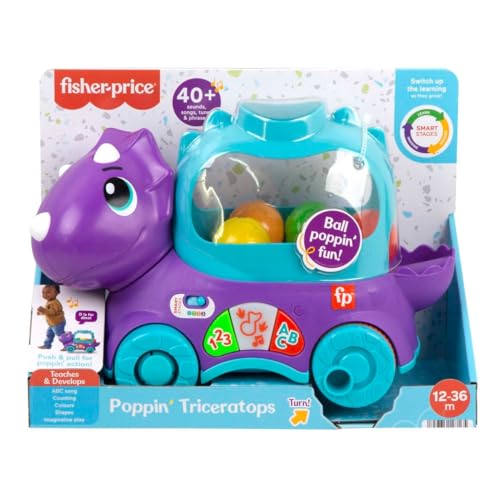 Image of Fisher-Price Ball Fun Pull-Along Dino, Version: UK-English, HNR50