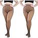 Kwatieh Coppie di collant da donna 80G 2 grandi calze a vita falsa calze attraverso collant fondo Calze Uomo In, Caffettiera + Coffee, Taglia unica