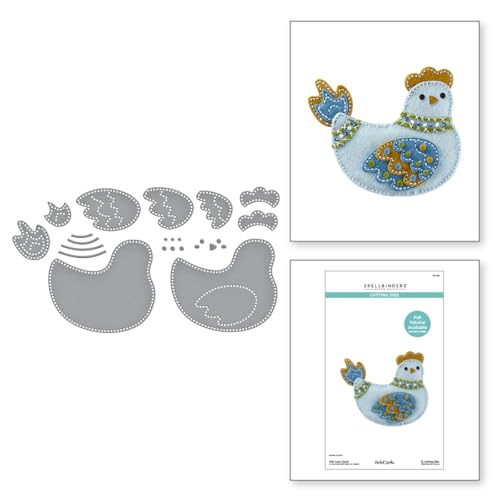 Matrices de découpe en feutre Spellbinders Spring Stitch scrapbooking DIY
