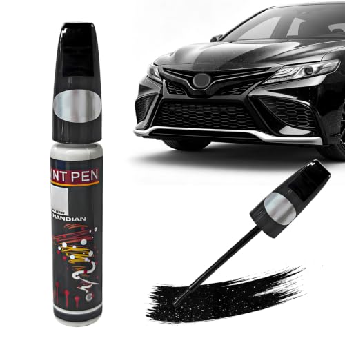 Rdxcv Touch Up Paint for Cars, 2-In-1 Color Accurate Fill Paint Pen Lasting Auto Scratch Remover, Quick Drying Automotive Touch-Up Paints Pen for Scratch Repair, Car Accessories (Bright Black)