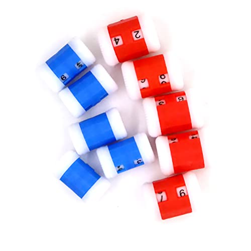 10 Pcs 2 Sizes Plastic Knit Counter Knitting Crochet Stitch Marker Row Counter for Recording The Number of Weaving Rows - 5 Large and 5 Small - Thumbnail 3