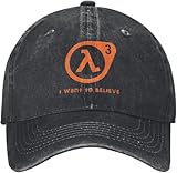 IKKEQCOPS Classico Classico Half Life 3 Voglio Credere per Uomini, Donne Snervate Copricapo Lavato Outdoor Cappelli Cappelli