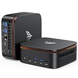 NiPoGi Pinova P1 Mini PC Ryzen Embedded R2544(4C/8T,hasta 3.7GHz),16GB DDR4 512GB NVMe SSD Mini Ordenador de Sobremesa, Pantalla Triple 4K(DP 1.4+HDMI 2.0+Type-C)/WiFi 5/BT4.2 para Hogar y Oficina