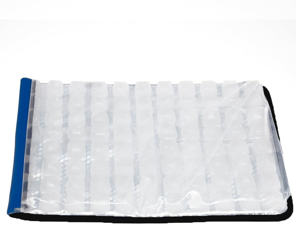 FlexiFreeze Party Mat Chiller - Food Cooling Buffet Cooler for Cold Serving Blue (19" x 15") and FlexiFreeze Party Mat Chiller Refill Ice Sheet - Extra Replacement Ice For Extended Cooling