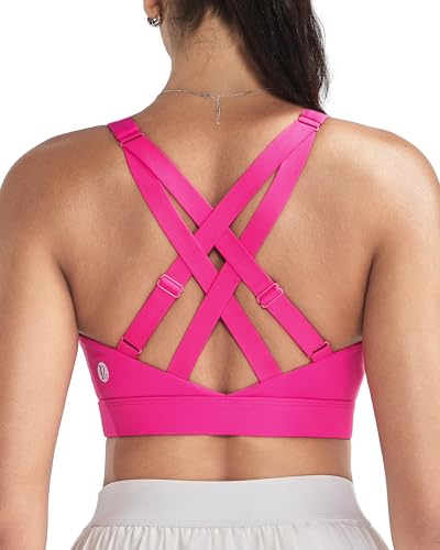 Image of RUNNING GIRL High Impact Sports Bras for Women, High Support Running Adjustable Workout Sports Bras with Sewn in Pads