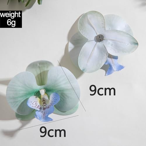 Zeshimb Bohemian Large Flower Earrings Big Butterfly Orchid Statement Earrings Artificial Floral Petal Earring Exaggerated 3D Hawaii Flower Studs Jewelry for Women by Zeshimb - Image 4