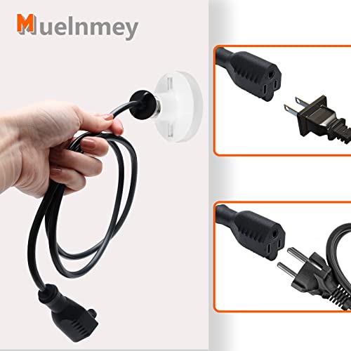 Muelnmey Light Socket Conversion Adapter With Extension Cord 1M Long 3 Prong E26/E27 For Indoor And Outdoor Garden Terrace And Hallway Garage Use, 2 Prong Socket Universal Bulb Socket Adapter. #TOP5