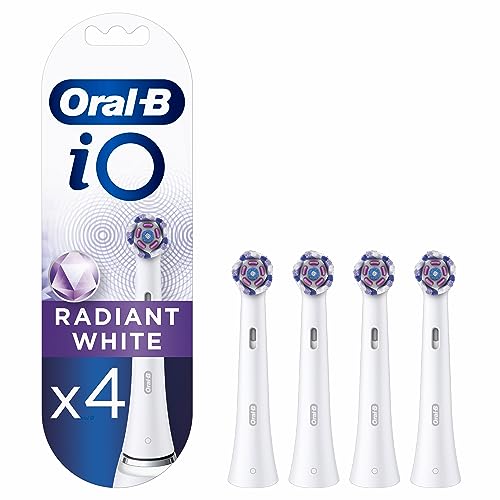Oral-B iO Radiant White Brossettes Blanches De Rechange, Des Pétales De Polissage Pour Un Nettoyage Blancheur, Éliminant Les Taches, Compatibles Avec Les...