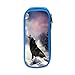 Produktbild Wolf Crying Pencil Pen Case Beuteltasche Student Stationery Office Kosmetische Schminktasche Aufbewahrung Blau