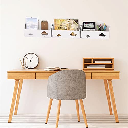 Gweobz Bedside Shelf Wall Organizer Bedside Caddy Bedroom Adhesive Floating Shelves Kids Cloud Shelf Stick On Shelf, No Drill, White (Cloud) #TOP2