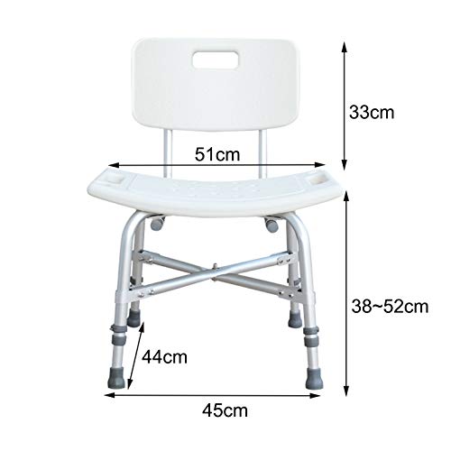 Banc de bain ergonomique avec dossier chaise de douche réglable