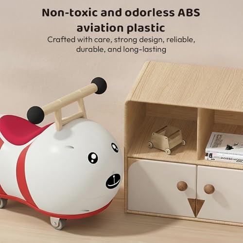 Image of StarAndDaisy Kids Bee Scooter /Push car Toy for Toddlers 1-3 Years Boys & Girls with 4 Wheels & 360 Degree Rotation. Cute bee Design Ride on for Childrens -Blue