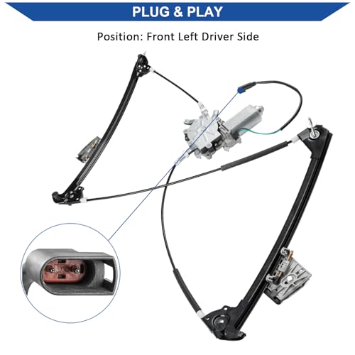 Obaee Window Regulator with Motor Front Left Driver Side, Replace 748-472 by Obaee - Used condition - Image 3