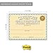 Motivational Achievement Certificate Fill in Sticky Note Pads / 6