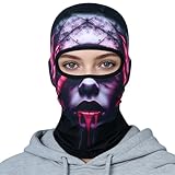 Freebily Balaclava Für Damen Winter Gesichtsmaske Luftströmung Motorsportausrüstung Surf Abdeckung Weiches Gewebe Fitnesszubehör Rot Einheitsgröße