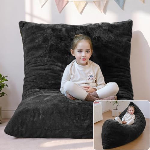 Image of MAXYOYO 3 in 1 Kids Bean Bag Chair, Comfy Floor Sofa with Removed Cover