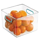EXCELENTE ALMACENAJE: En estos organizadores de cocina grandes pueden guardarse óptimamente alimentos frescos, productos envasados, conservas o especias, ya sea en el armario o la nevera.