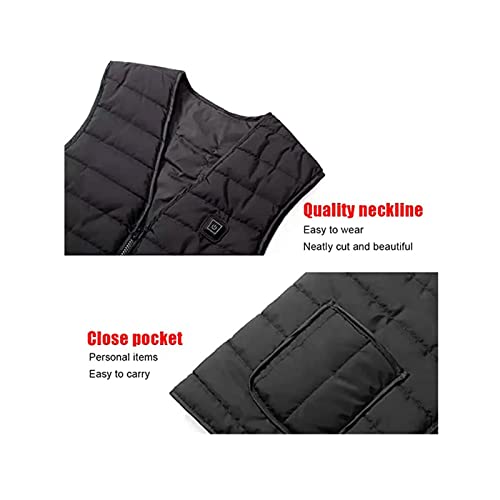 Durise Colete de aquecimento ajustável com temperatura automática lavável com carregamento USB, cole