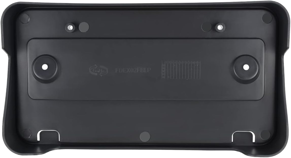 Auto Dynasty FO1068153 Factory Style Front License Plate Mounting Bracket Compatible with Mercury Mountaineer Ford Explorer/Sport Trac 02-05, Matte Black