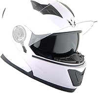 Vista 142 de 1Storm - Casco modular de cara completa para motocicleta, protector solar de doble visera: modelo Modular901, visera ahumada