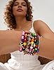 iF YOU 12 Pcs Boho Beaded Bracelets for Women, Brown Orange Bohemian Stackable Gold Bead Stretch Bracelets Stack Jewelry Gift (Colorful beaded bracelets) #4