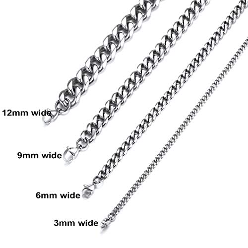 Richsteel Collana a Maglie a Catena Cubana