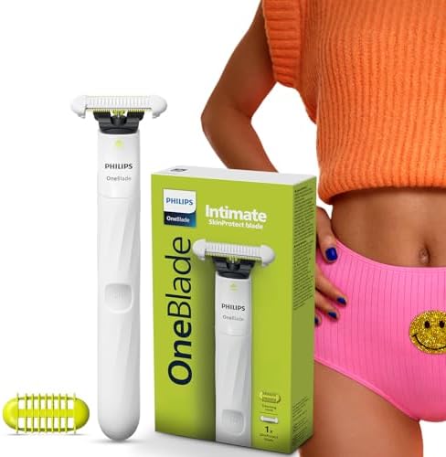 Philips OneBlade Intimate Trimmer & Electric Razor | Unmatched Skin Protection for Private Parts, Bikini, Underarm & Intimate Areas | No post shave irritation | For Women & Men | QP1924/20