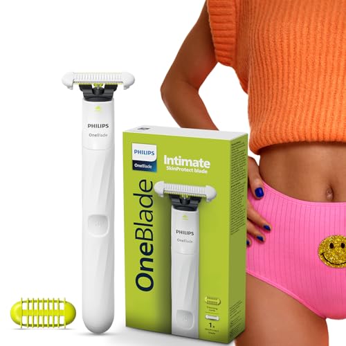Philips OneBlade Intimate #1 Gynaec Recommended*|2-in-1 Trimmer for Woman|3X Safer Patented Tech|Bikini, Underarm, Private Part, Body trimmer |No post shave irritation, Painless, Waterproof|QP1924/20