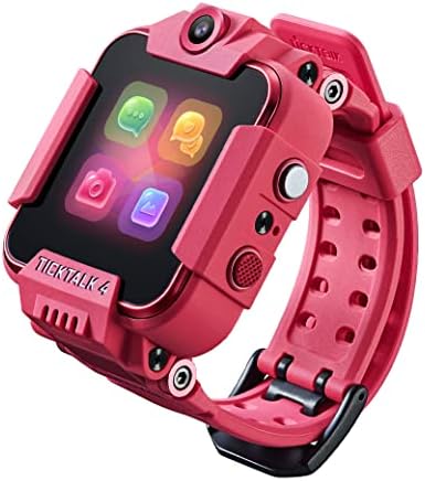 TickTalk 4 Unlocked 4G LTE Kids Smart Watch Phone with GPS Tracker, Combines Video, Voice and Wi-Fi Calling, Messaging, 2X Cameras & Free Streaming Music
