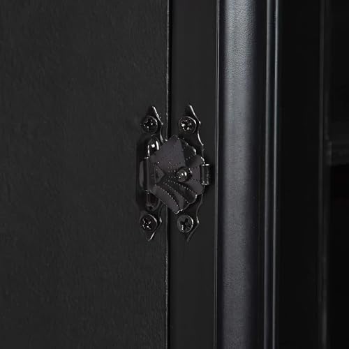 Gallery Solutions - Black Wall-Mounted - Curio & Shot Glass Display Case - 17"x32" Glass Door - Bar Accessories - Collectible - Miniature Glassware - Bar Accessories by Gallery Solutions - Image 7