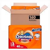 Chicolastic Classic Pañales 160 Pañales, Baby Diapers Boys, Rojo (Red), 40 Unidad Paquete De 4 Paquete De
