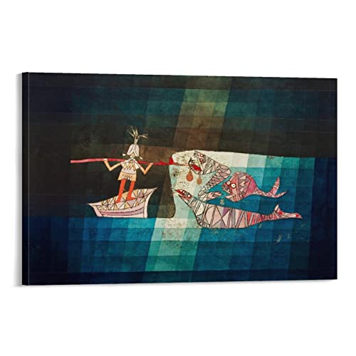 Paul Klee�p�E���E�N���[����̐��X�|�X�^�[�w��̌��u�D���v�i1923�N�j�̐퓬�V�[���x �z�[������ �A�[�g�p�l�� �v�����g �L�����o�X �ǃA�[�g ����Ǌ|�� �G�� �ŉ� �|�p��i �C���e���A08x12inch(20x30cm)