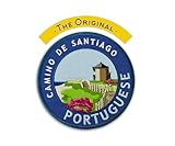 The Camino Portuguese Patch + Trail Map Card // Camino De Santiago • Portugués • Global Shipping